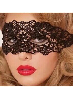 Mask Masquerade Costume Black Lace Scene Sexy Role Play Cosplay Trendy Stylish
